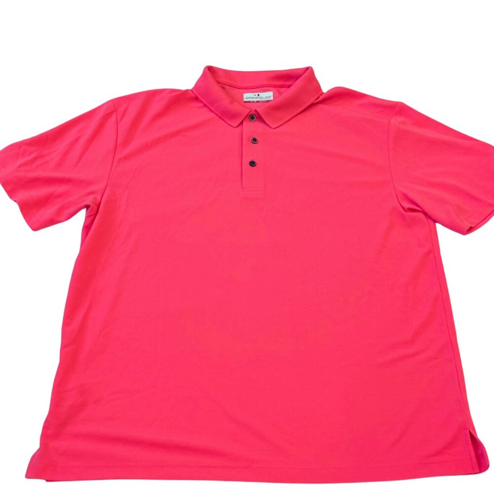 Men's XL - Grand Slam Performance Coral Golf Polo